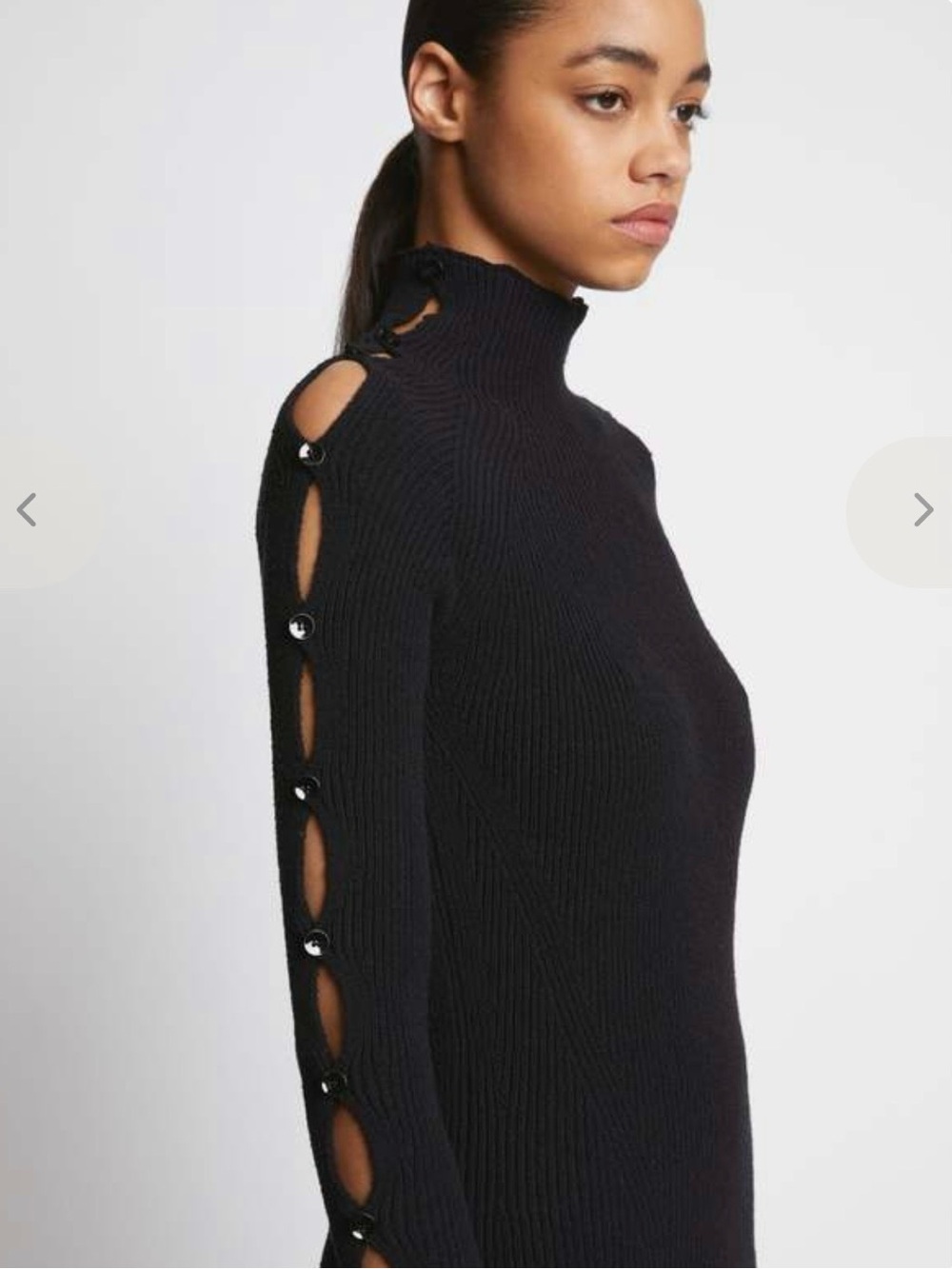 Proenza Schouler Cotton Rib Turtleneck Sweater